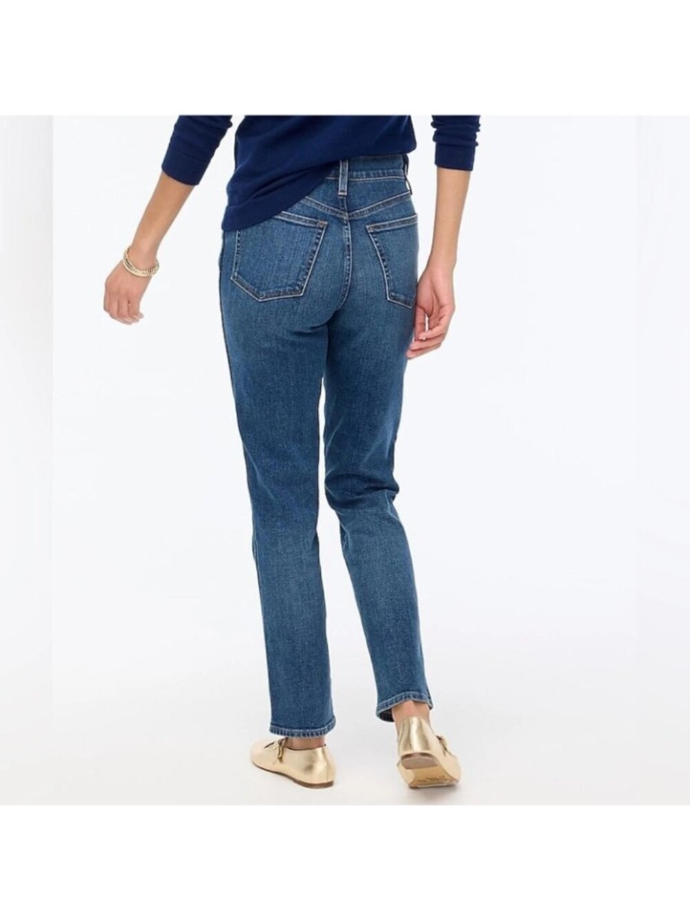 J.Crew Essential Straight Leg Jeans Women's 26 Cotton Blend P0159 - Picture 2 of 11